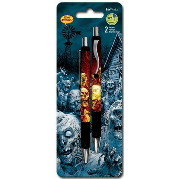 The Walking Dead Zombic Comic Artist Tony Moore Set of Two Gel Pens 0.7mm Black The Walking Dead Zombic Comic Artist Tony Moore Set of Two Gel Pens 0.7mm Black